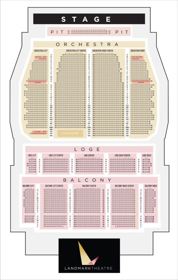 Seat Map Landmark Theatre